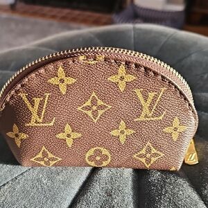 Faux LV cosmetic Bag
